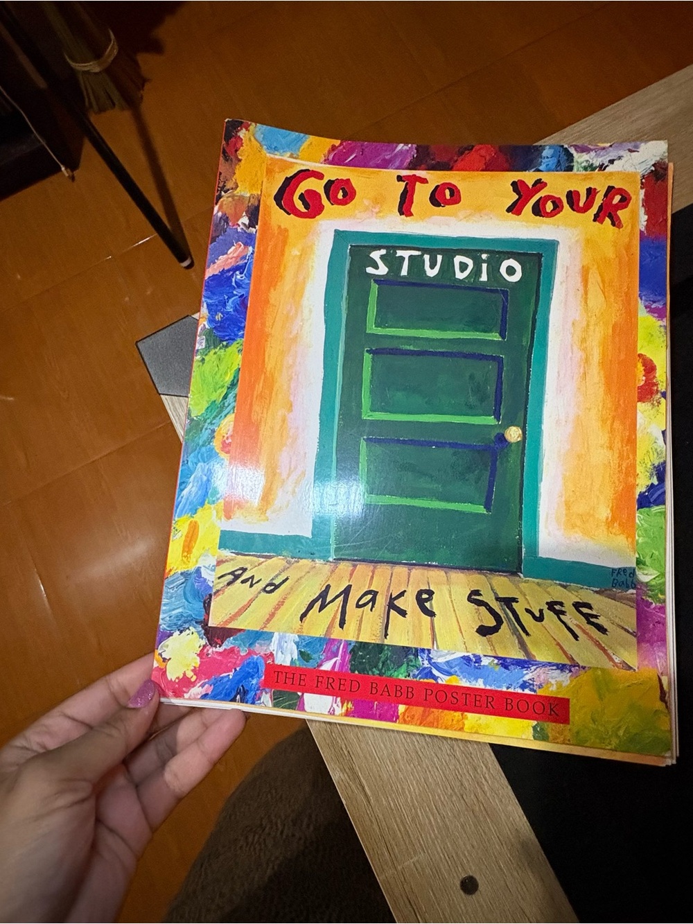 - 'Go To Your Studio' Colorful Art Poster book